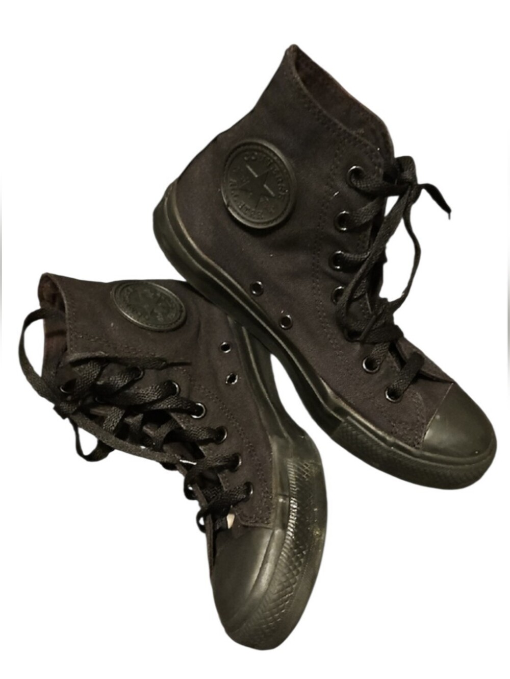 Converse ALL STAR Black Monochrome Unisex High Tops, Size W8, M6